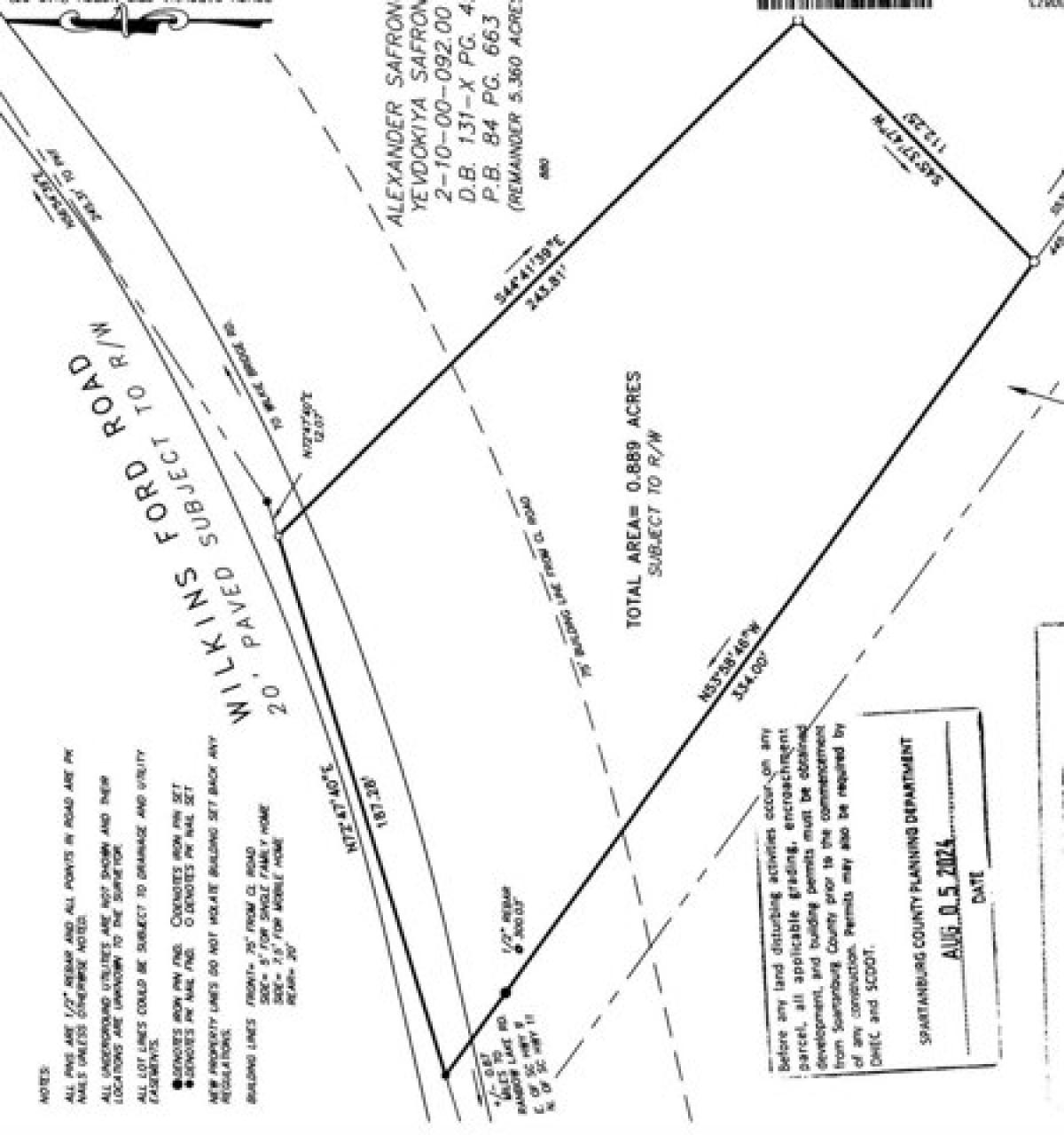 Picture of Residential Land For Sale in Inman, South Carolina, United States