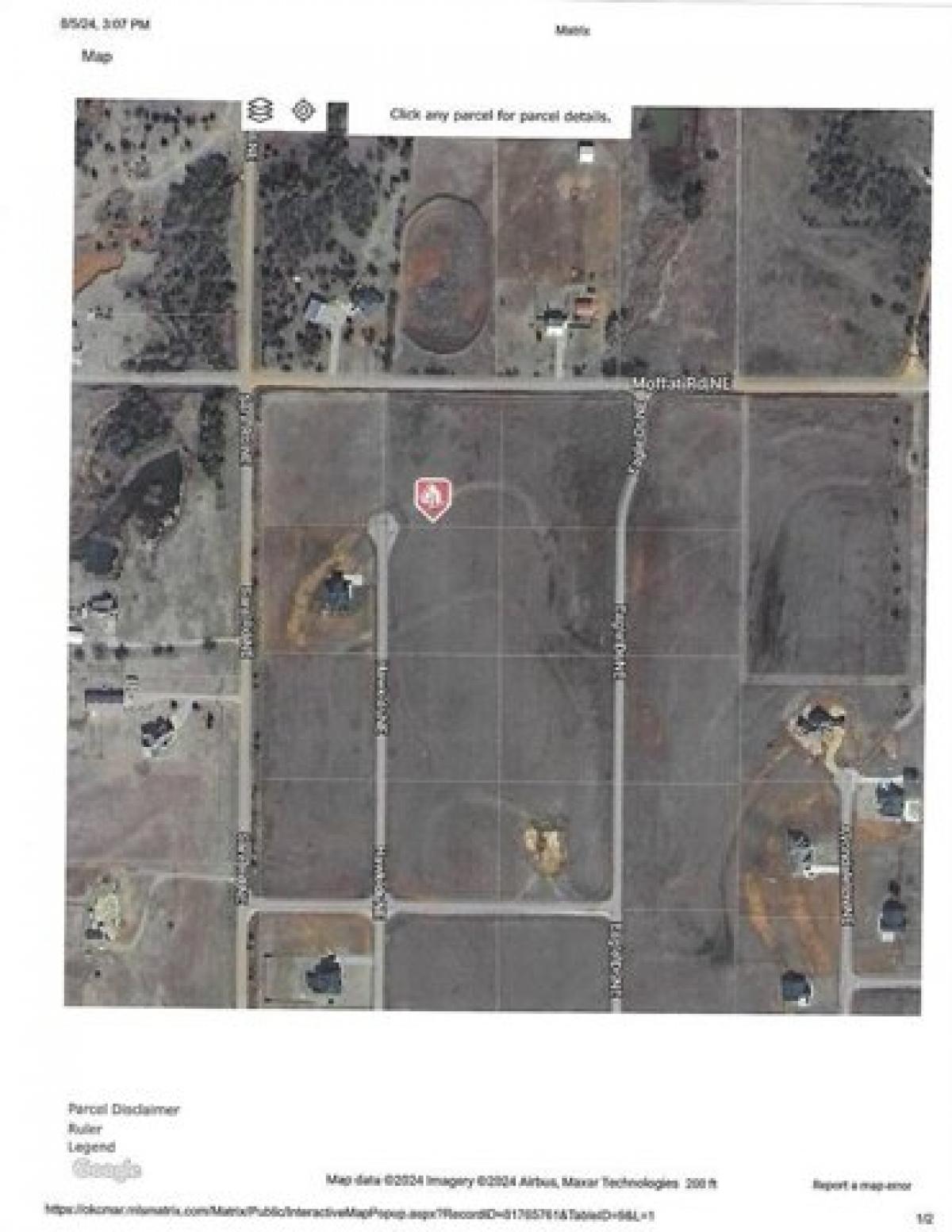 Picture of Residential Land For Sale in Piedmont, Oklahoma, United States