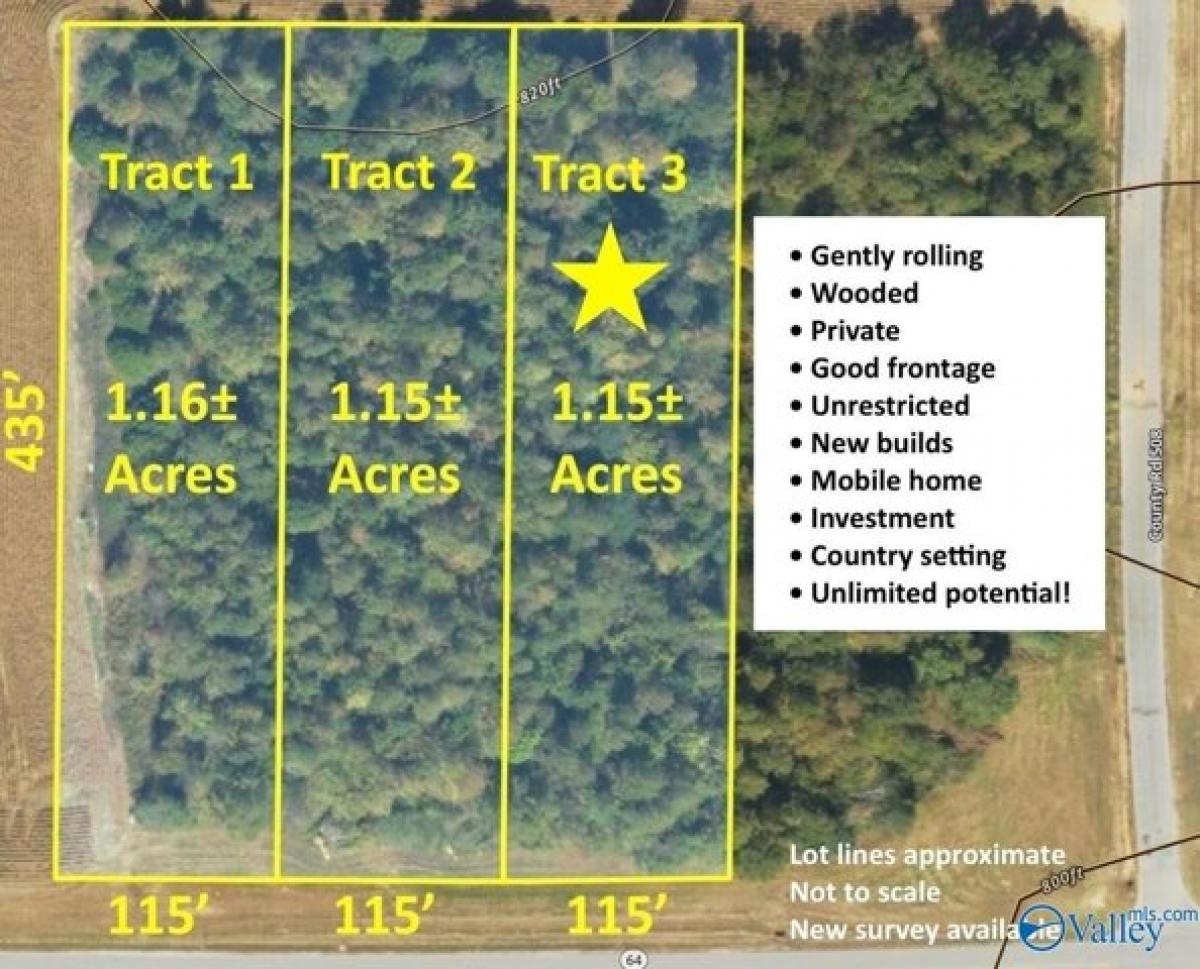 Picture of Residential Land For Sale in Lexington, Alabama, United States