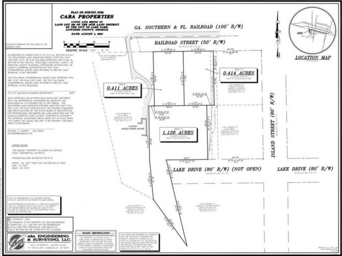 Picture of Residential Land For Sale in Lake Park, Georgia, United States