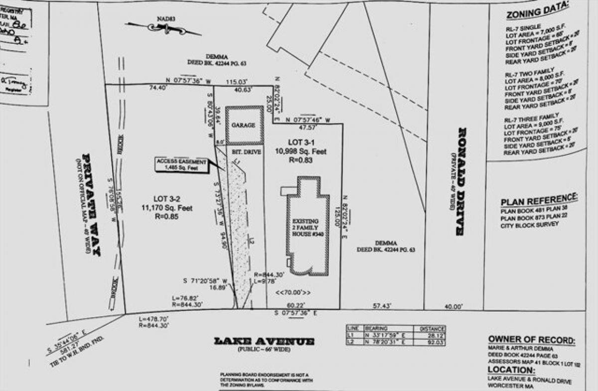 Picture of Residential Land For Sale in Worcester, Massachusetts, United States