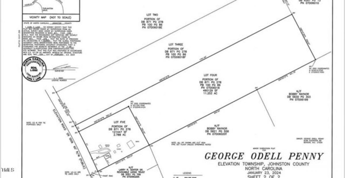 Picture of Residential Land For Sale in Benson, North Carolina, United States