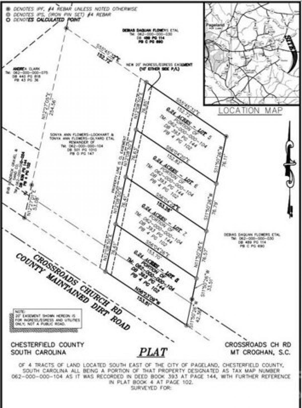 Picture of Residential Land For Sale in Mount Croghan, South Carolina, United States