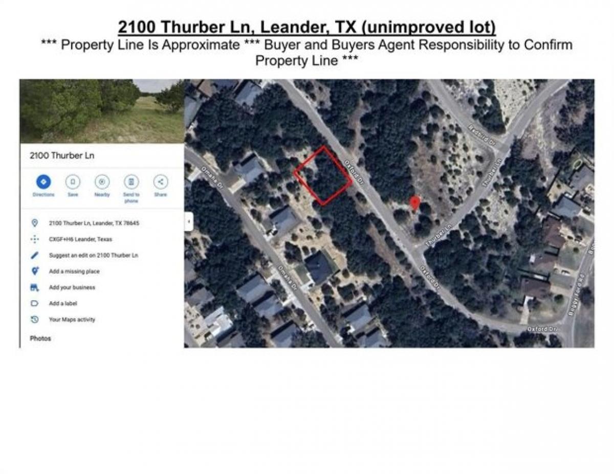 Picture of Residential Land For Sale in Leander, Texas, United States