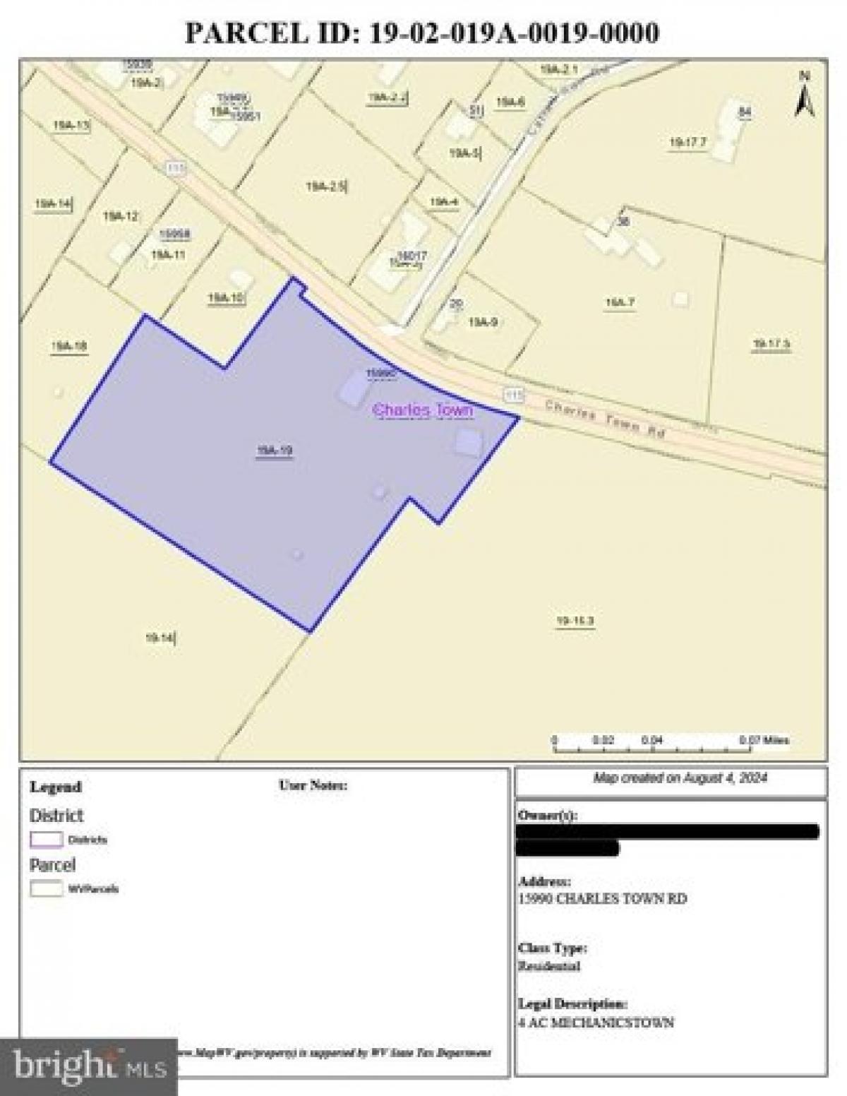 Picture of Residential Land For Sale in Charles Town, West Virginia, United States