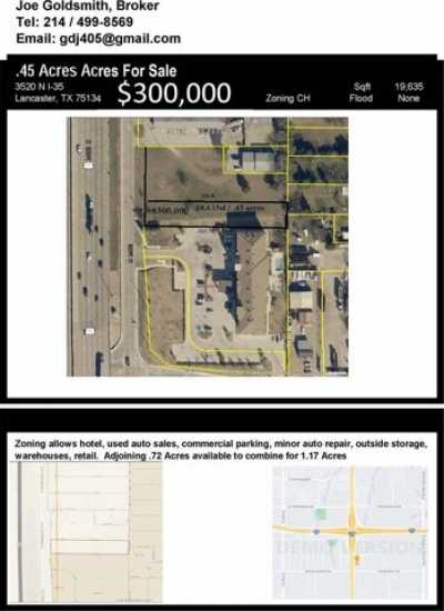 Residential Land For Sale in Lancaster, Texas