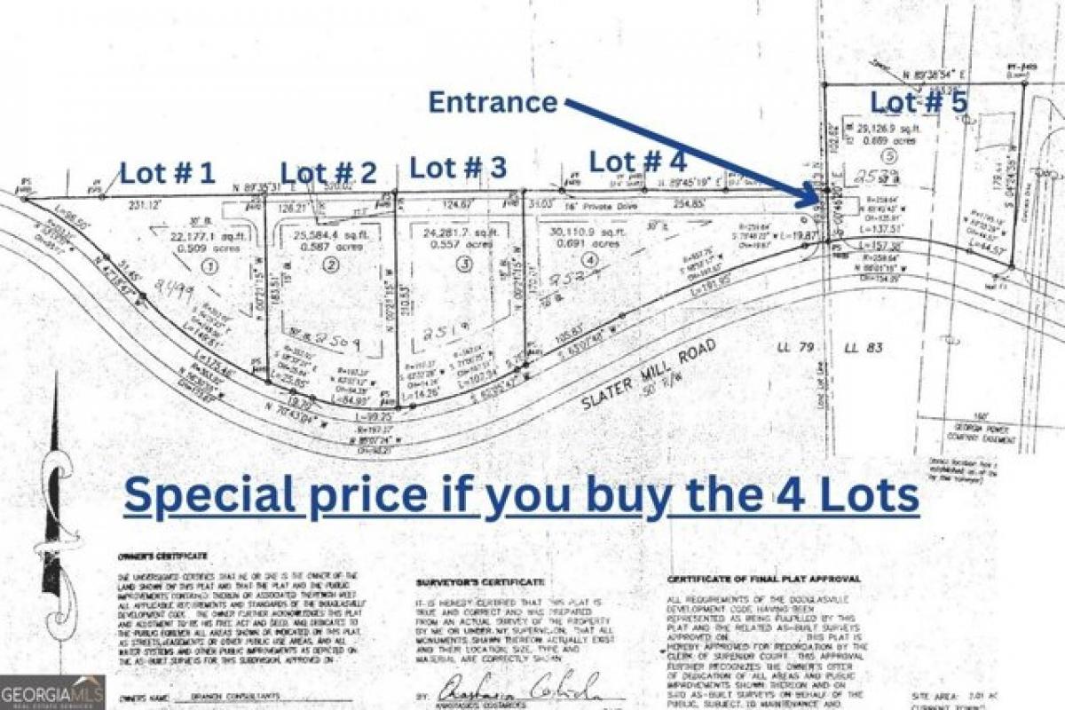 Picture of Residential Land For Sale in Douglasville, Georgia, United States