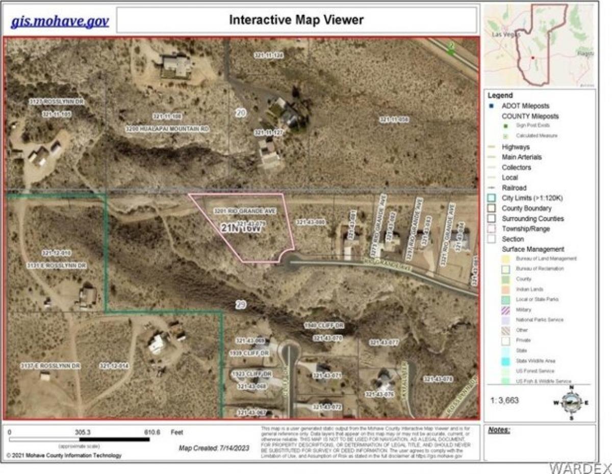 Picture of Residential Land For Sale in Kingman, Arizona, United States