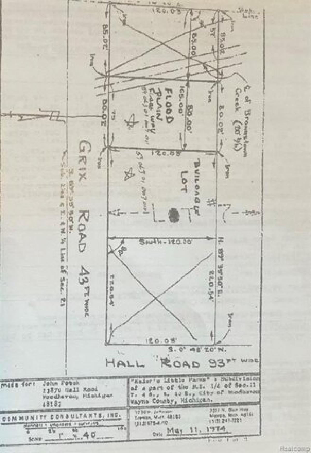 Picture of Residential Land For Sale in Woodhaven, Michigan, United States