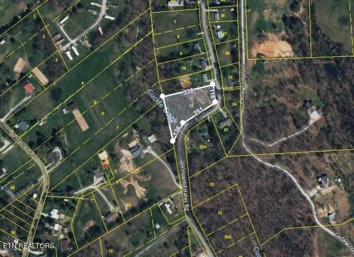 Picture of Residential Land For Sale in Jacksboro, Tennessee, United States