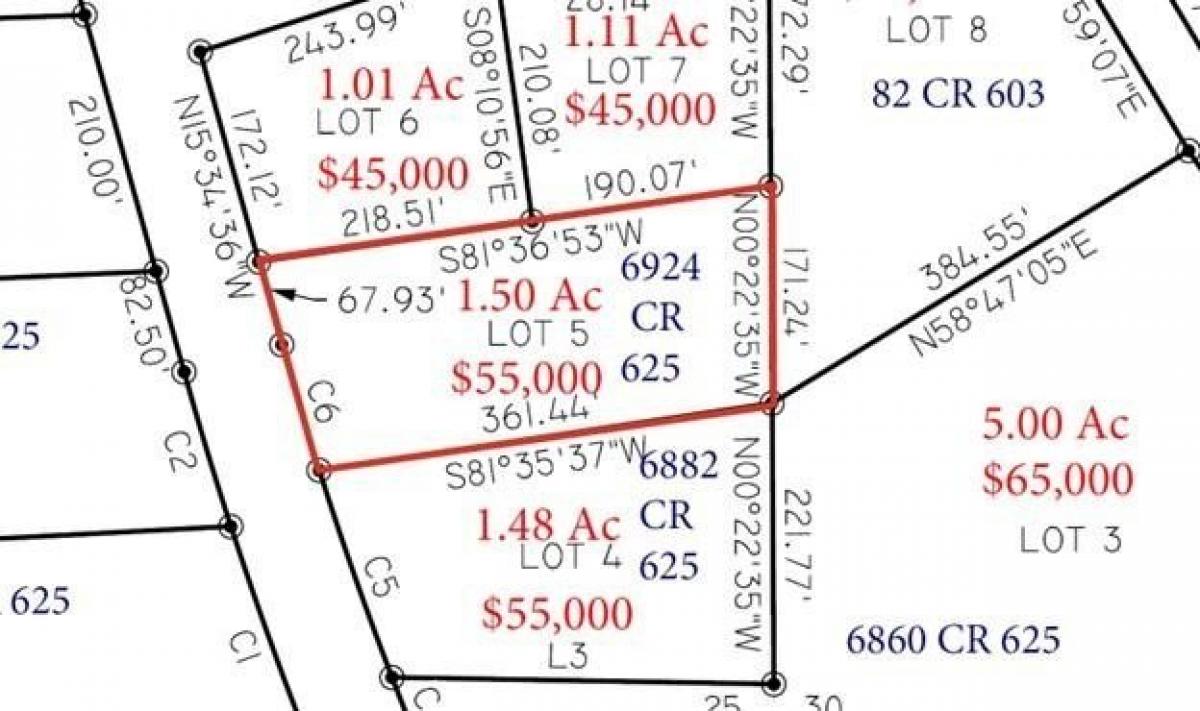 Picture of Residential Land For Sale in New Brockton, Alabama, United States