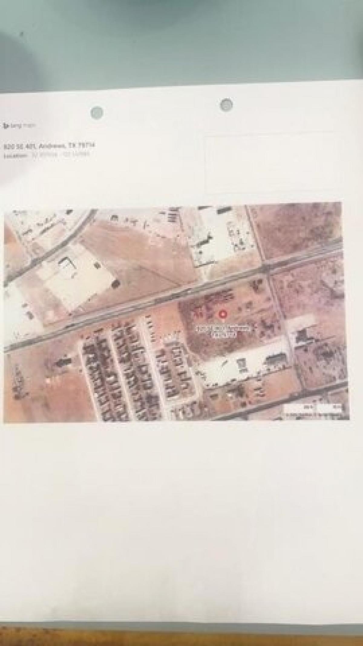 Picture of Residential Land For Sale in Andrews, Texas, United States