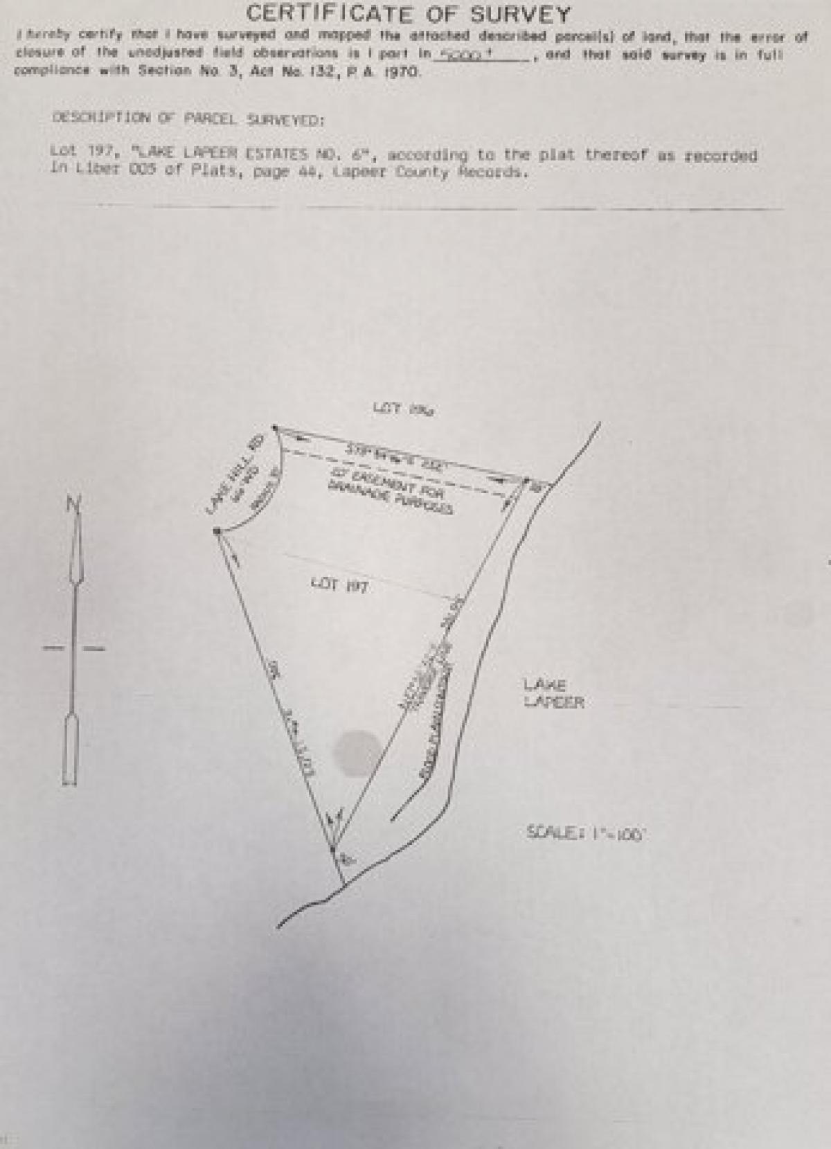 Picture of Residential Land For Sale in Hadley, Michigan, United States