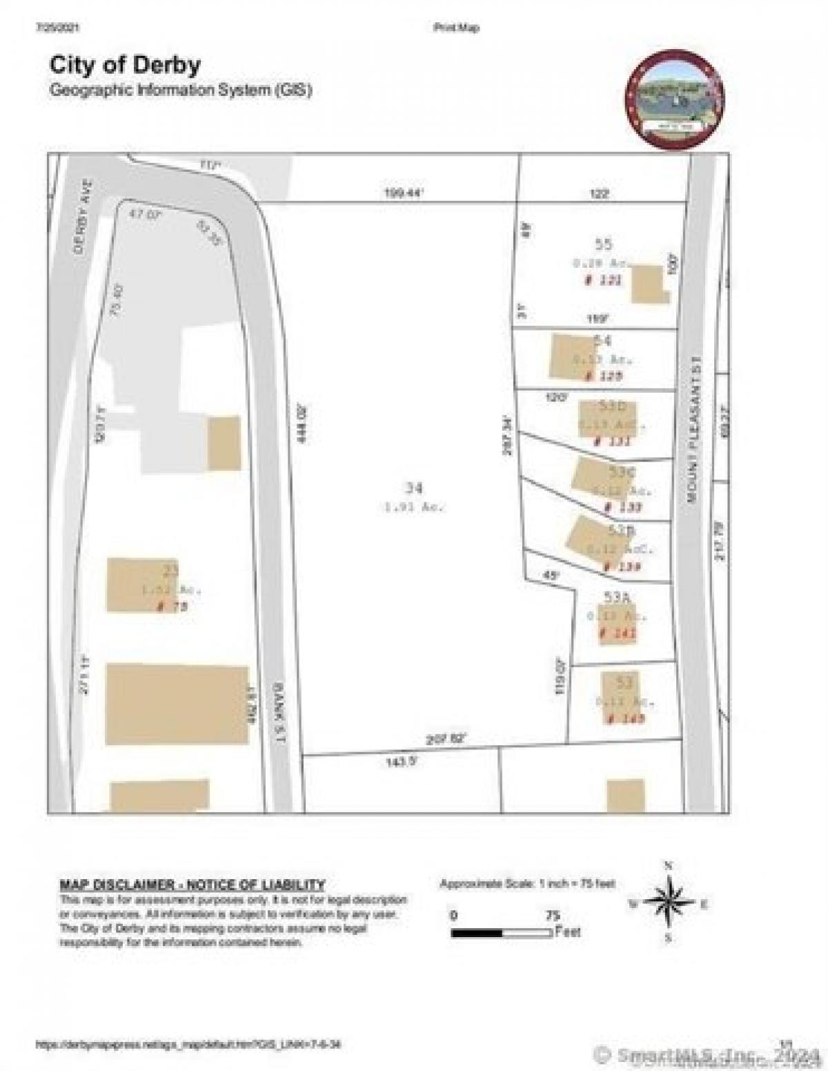 Picture of Residential Land For Sale in Derby, Connecticut, United States