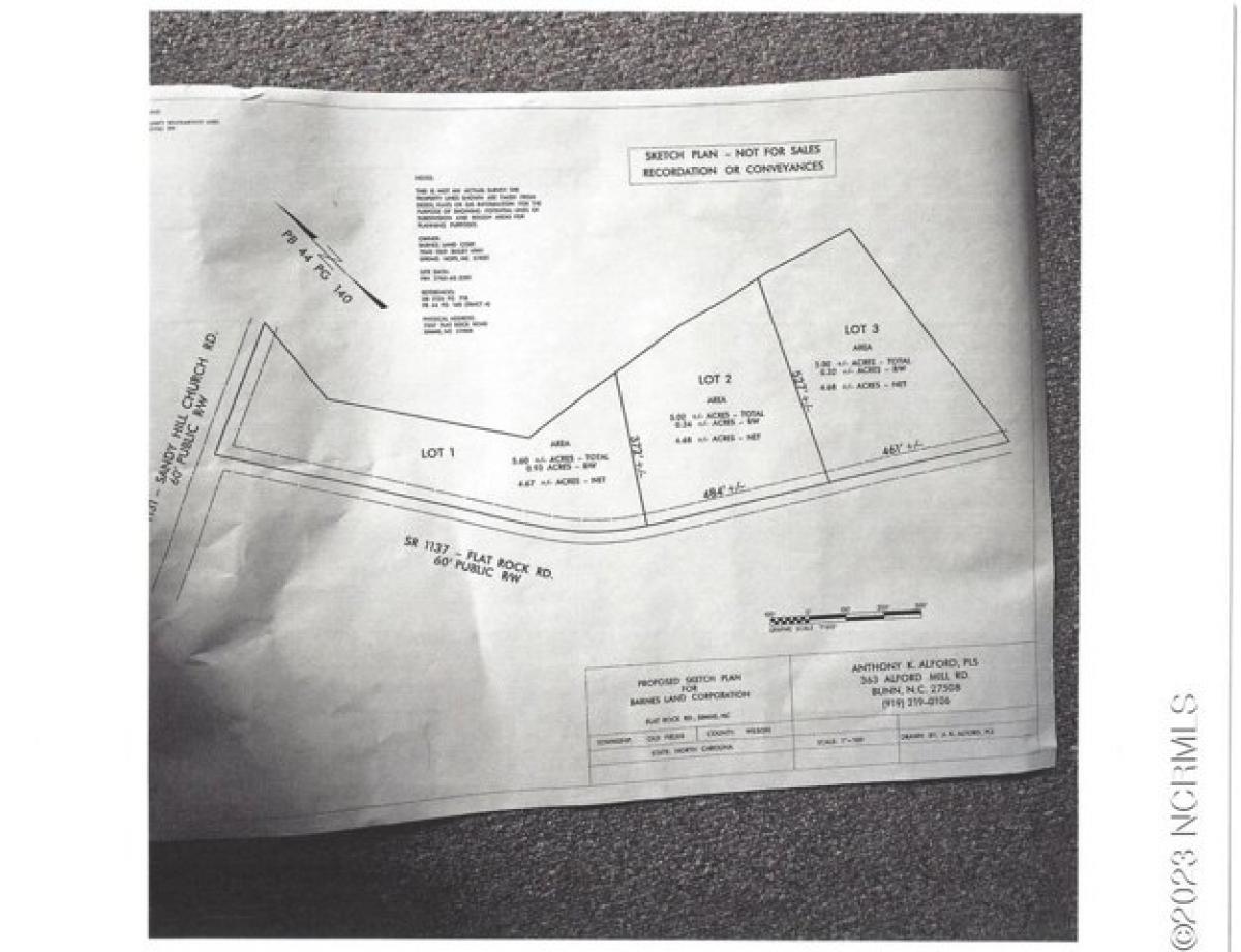 Picture of Residential Land For Sale in Sims, North Carolina, United States