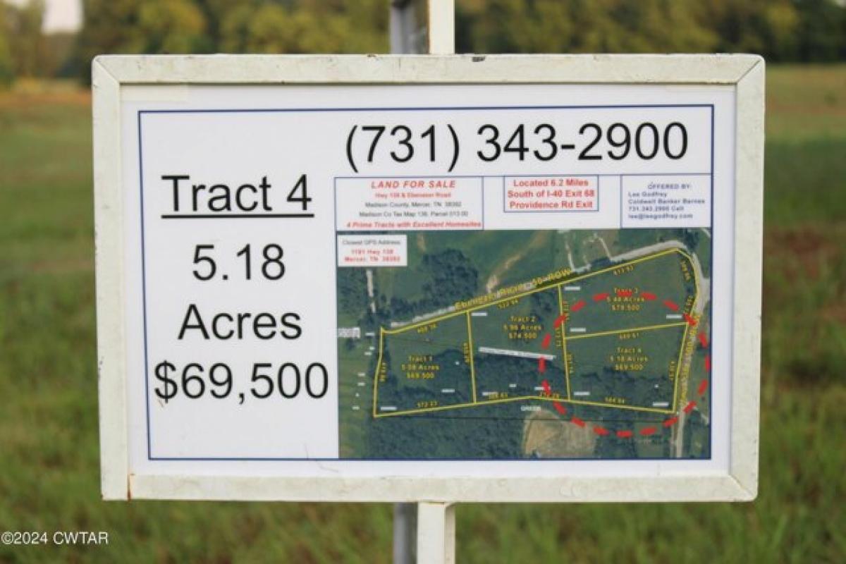 Picture of Residential Land For Sale in Mercer, Tennessee, United States