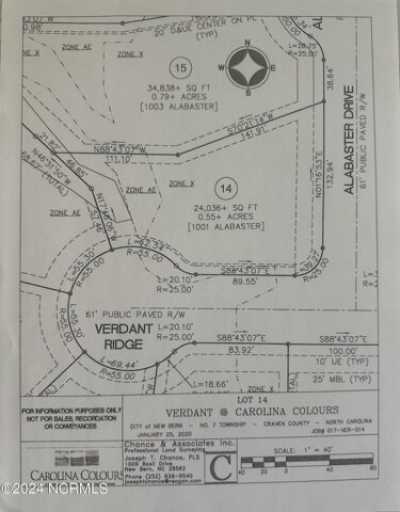 Residential Land For Sale in New Bern, North Carolina