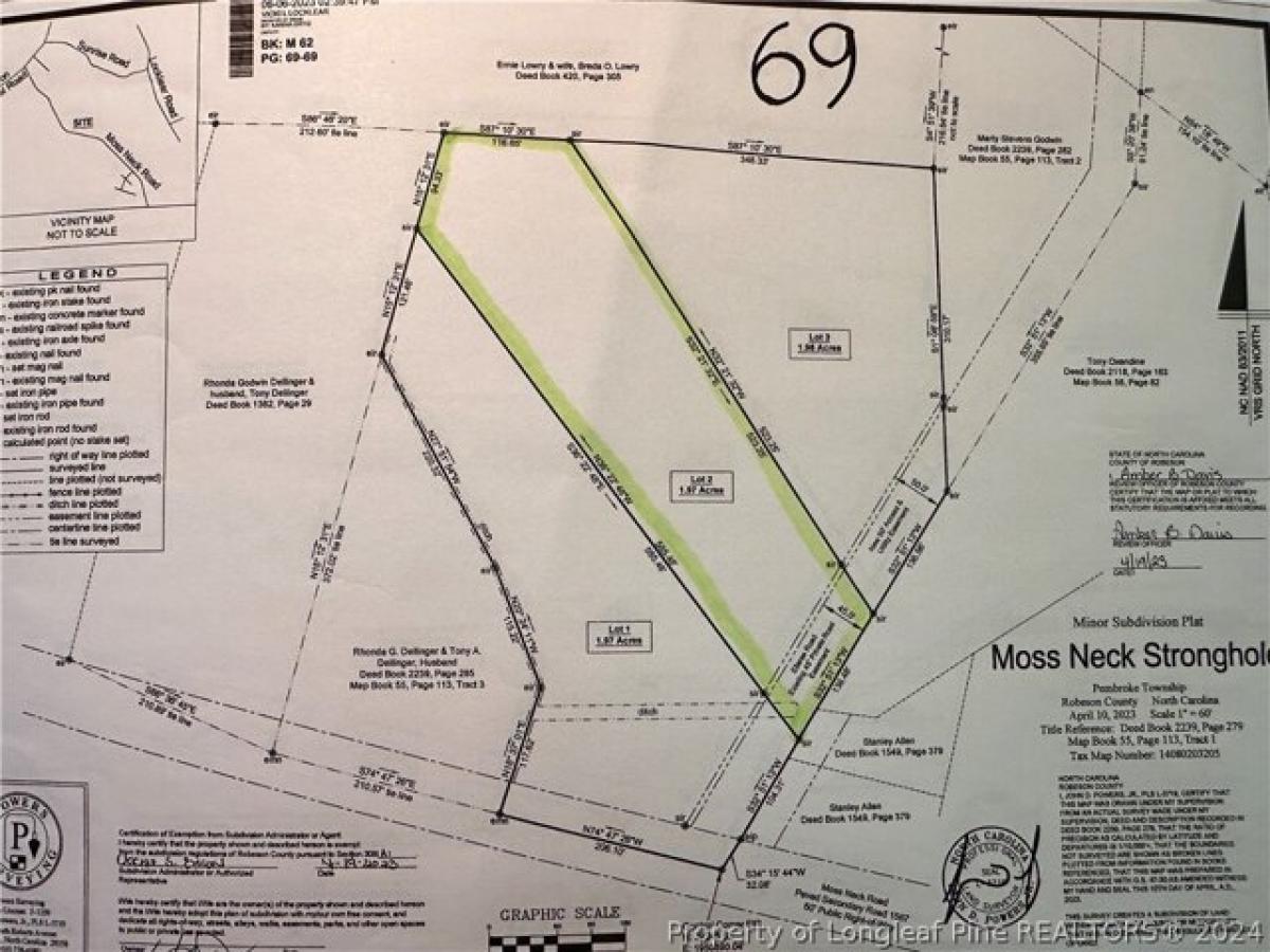 Picture of Residential Land For Sale in Pembroke, North Carolina, United States