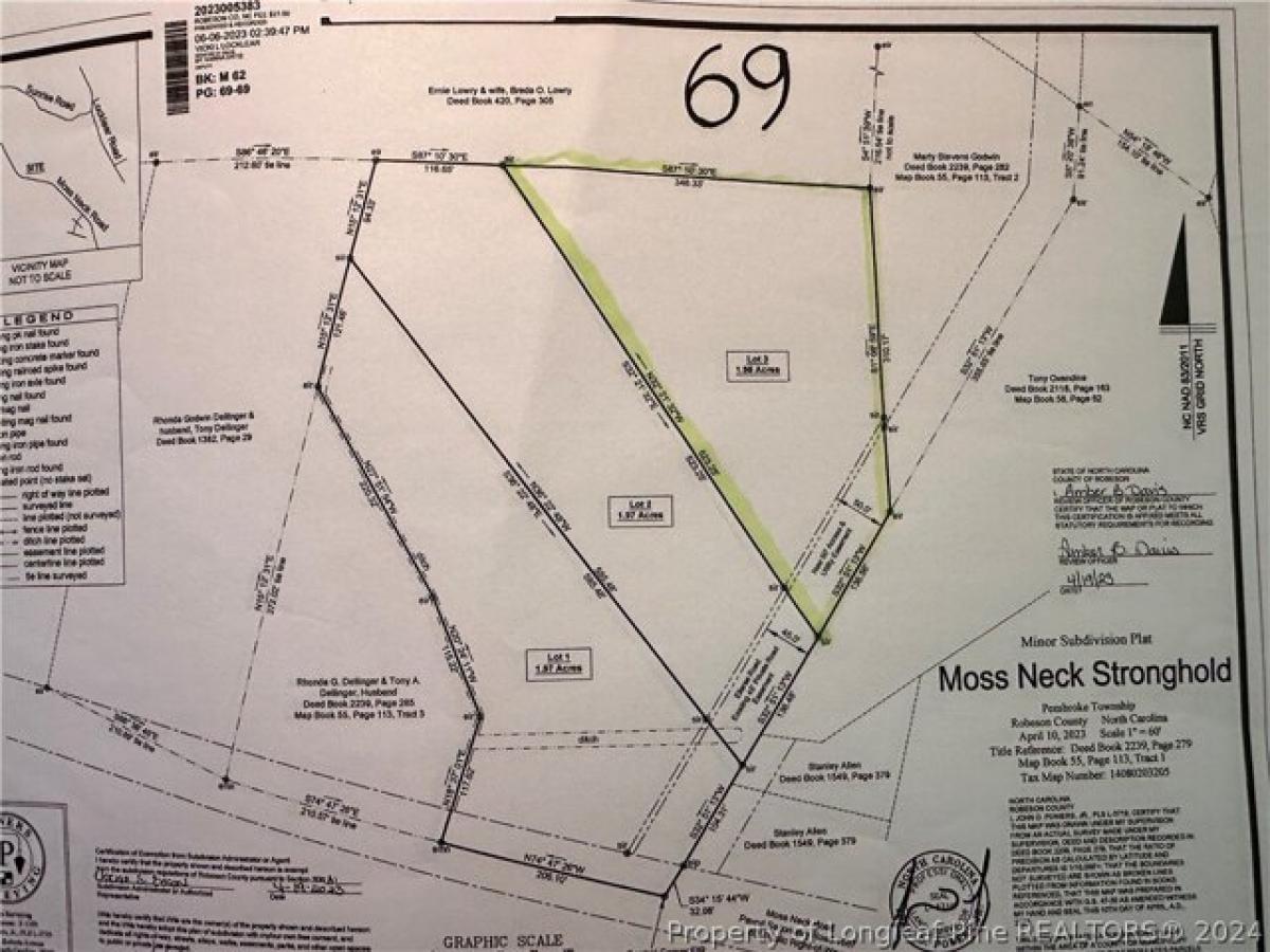 Picture of Residential Land For Sale in Lumberton, North Carolina, United States