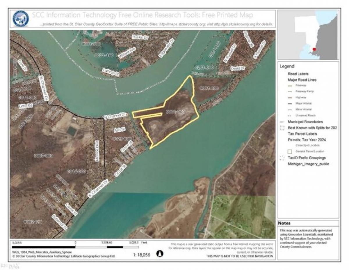 Picture of Residential Land For Sale in Harsens Island, Michigan, United States