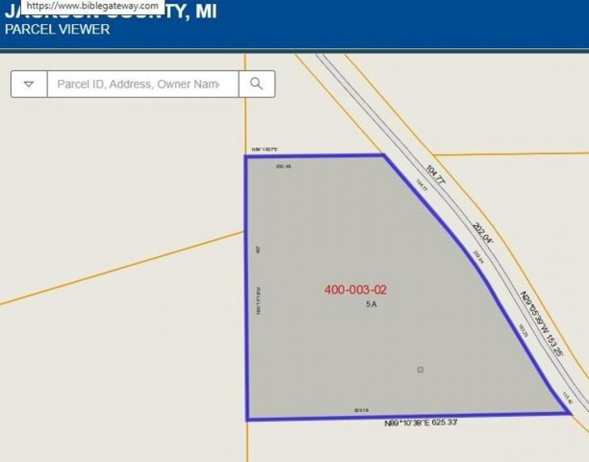 Picture of Residential Land For Sale in Grass Lake, Michigan, United States