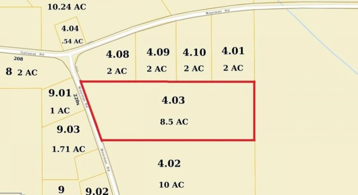 Picture of Residential Land For Sale in Pontotoc, Mississippi, United States