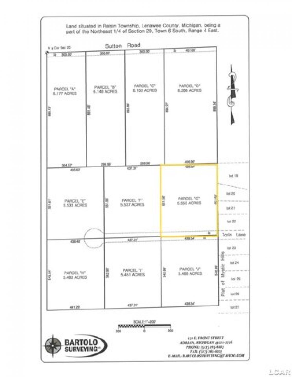 Picture of Residential Land For Sale in Adrian, Michigan, United States