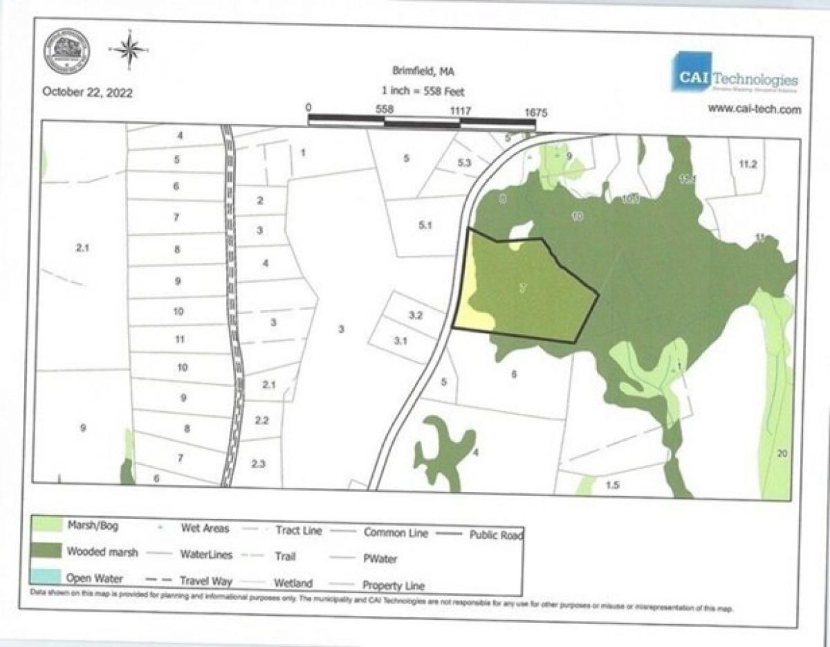 Picture of Residential Land For Sale in Brimfield, Massachusetts, United States