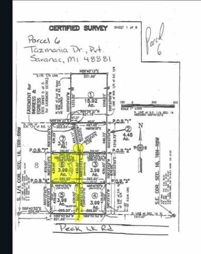 Residential Land For Sale in Lowell, Michigan