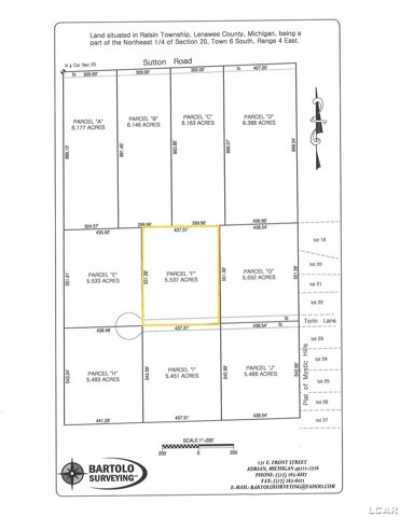 Residential Land For Sale in Adrian, Michigan