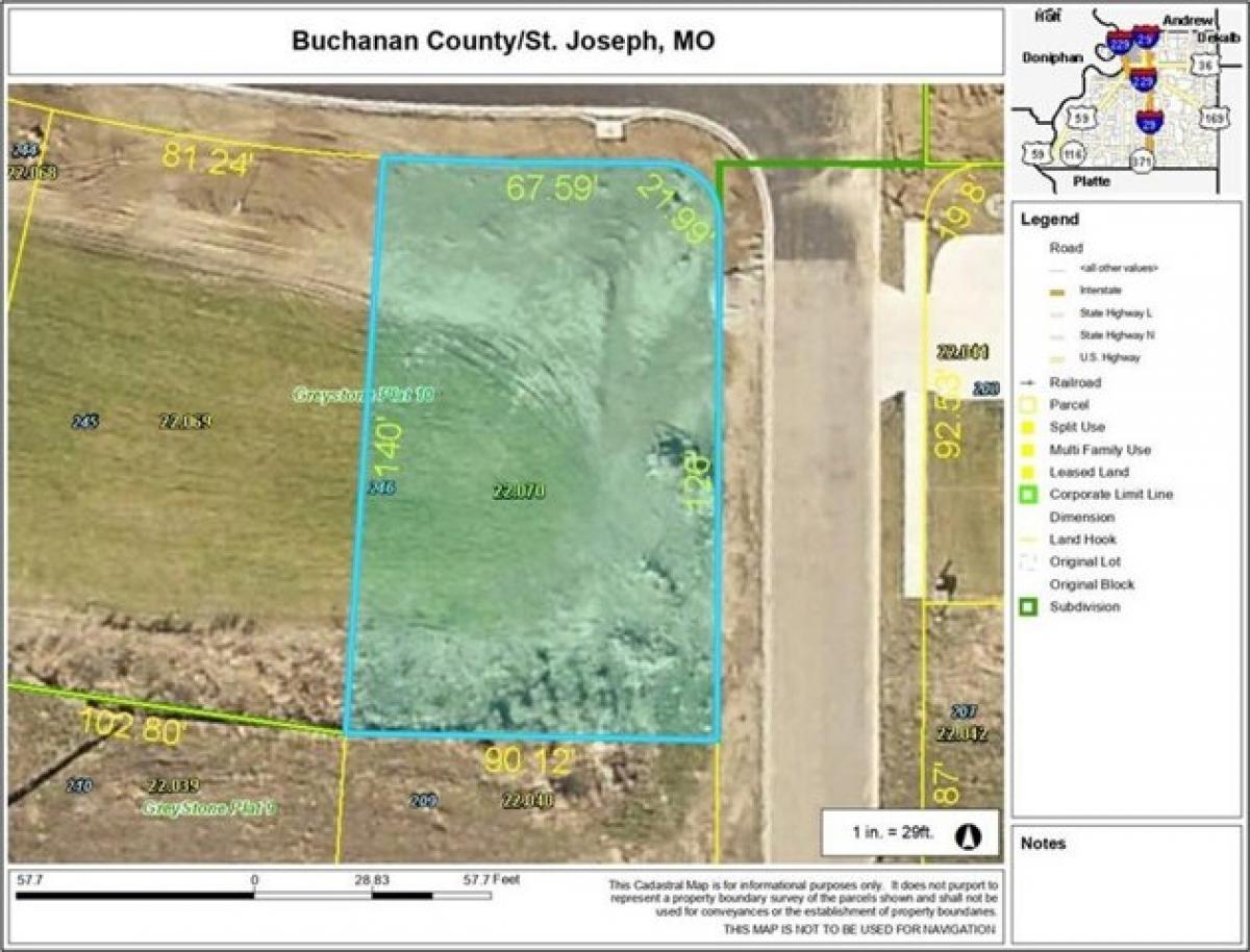 Picture of Residential Land For Sale in Saint Joseph, Missouri, United States