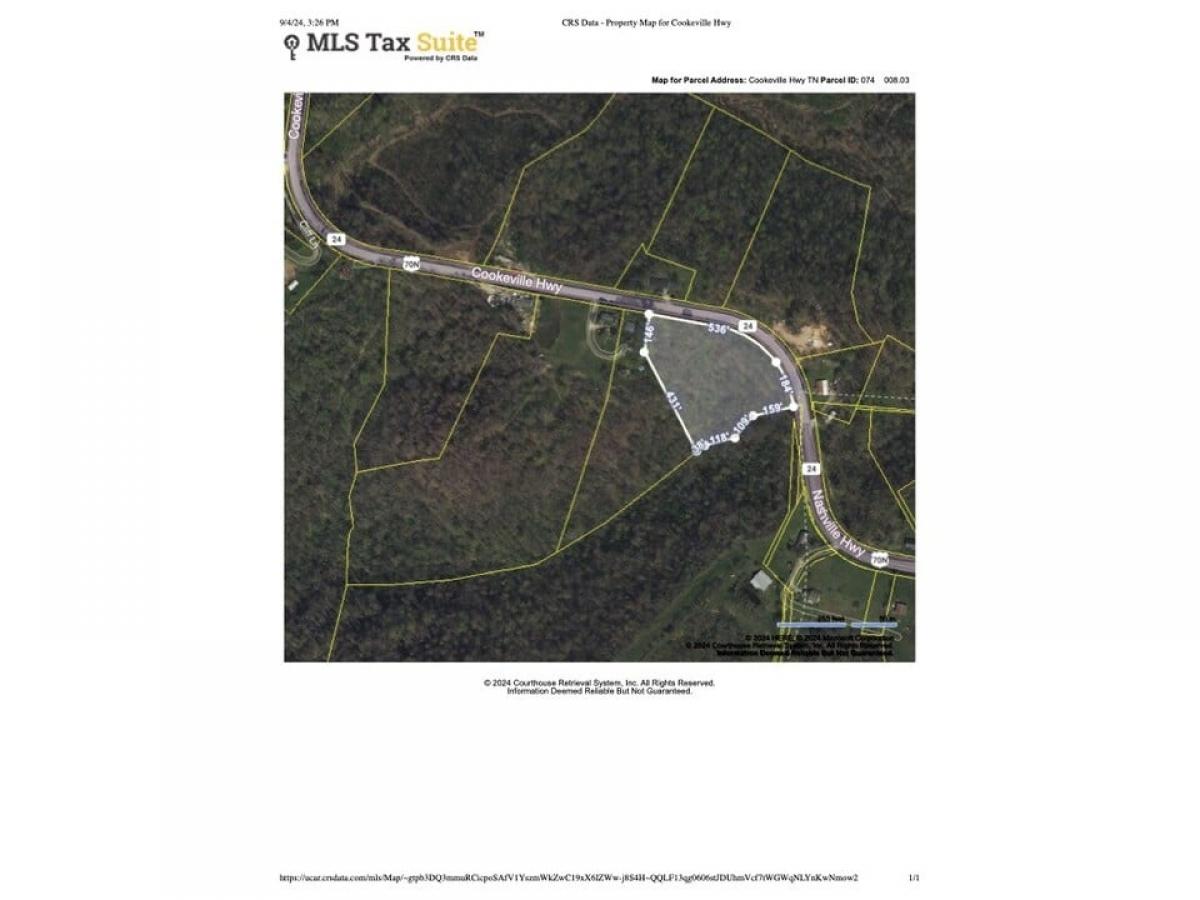 Picture of Residential Land For Sale in Buffalo Valley, Tennessee, United States