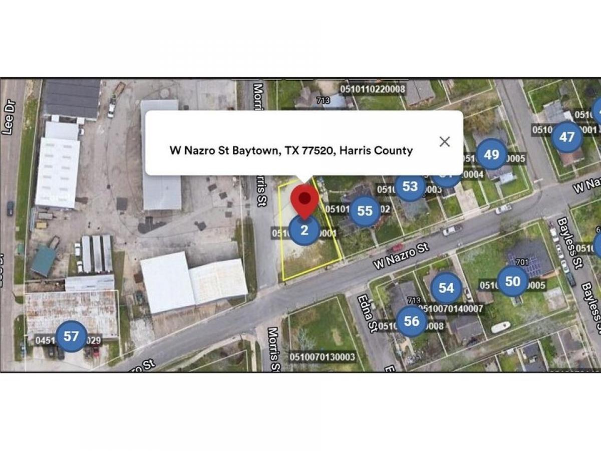 Picture of Residential Land For Sale in Baytown, Texas, United States