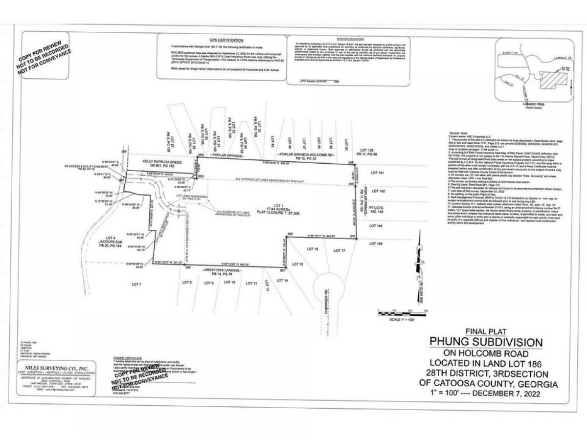 Picture of Residential Land For Sale in Ringgold, Georgia, United States