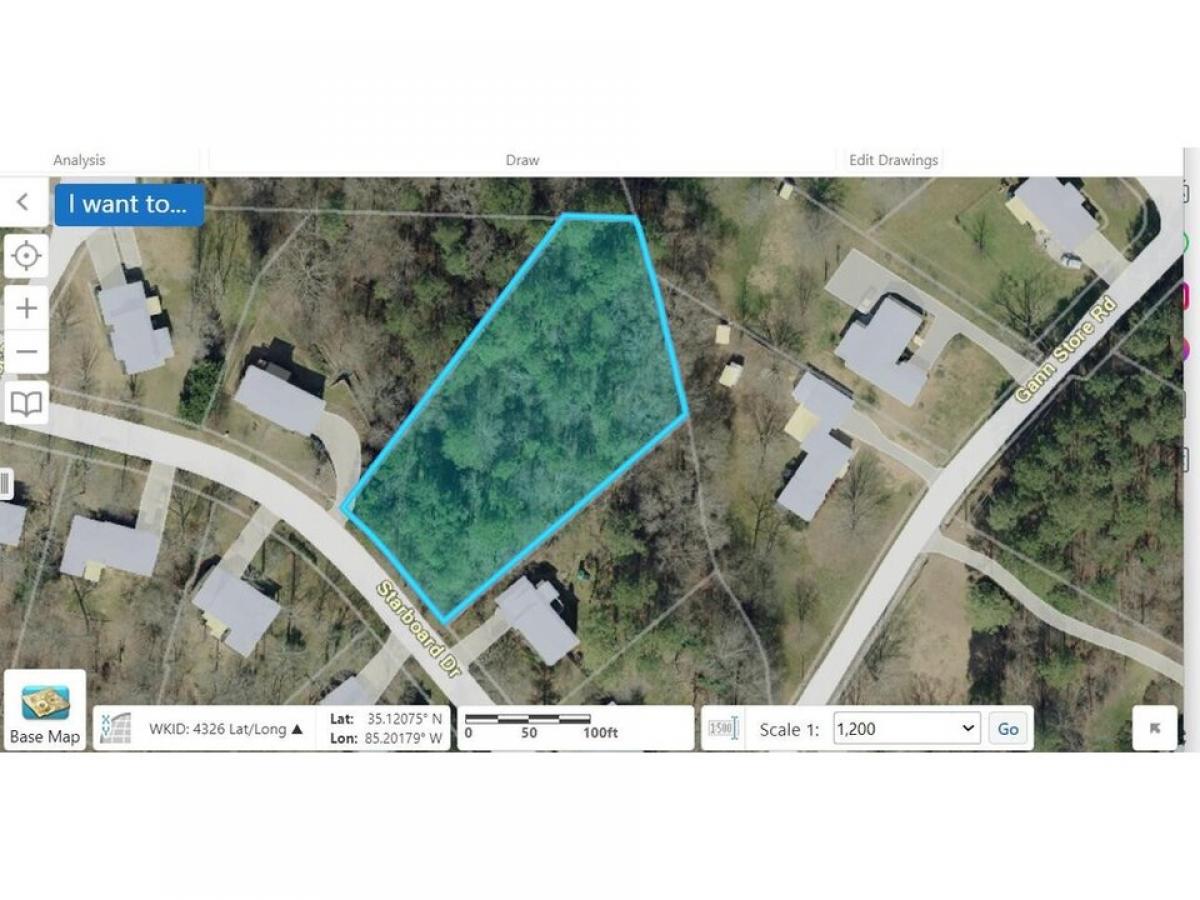 Picture of Residential Land For Sale in Hixson, Tennessee, United States