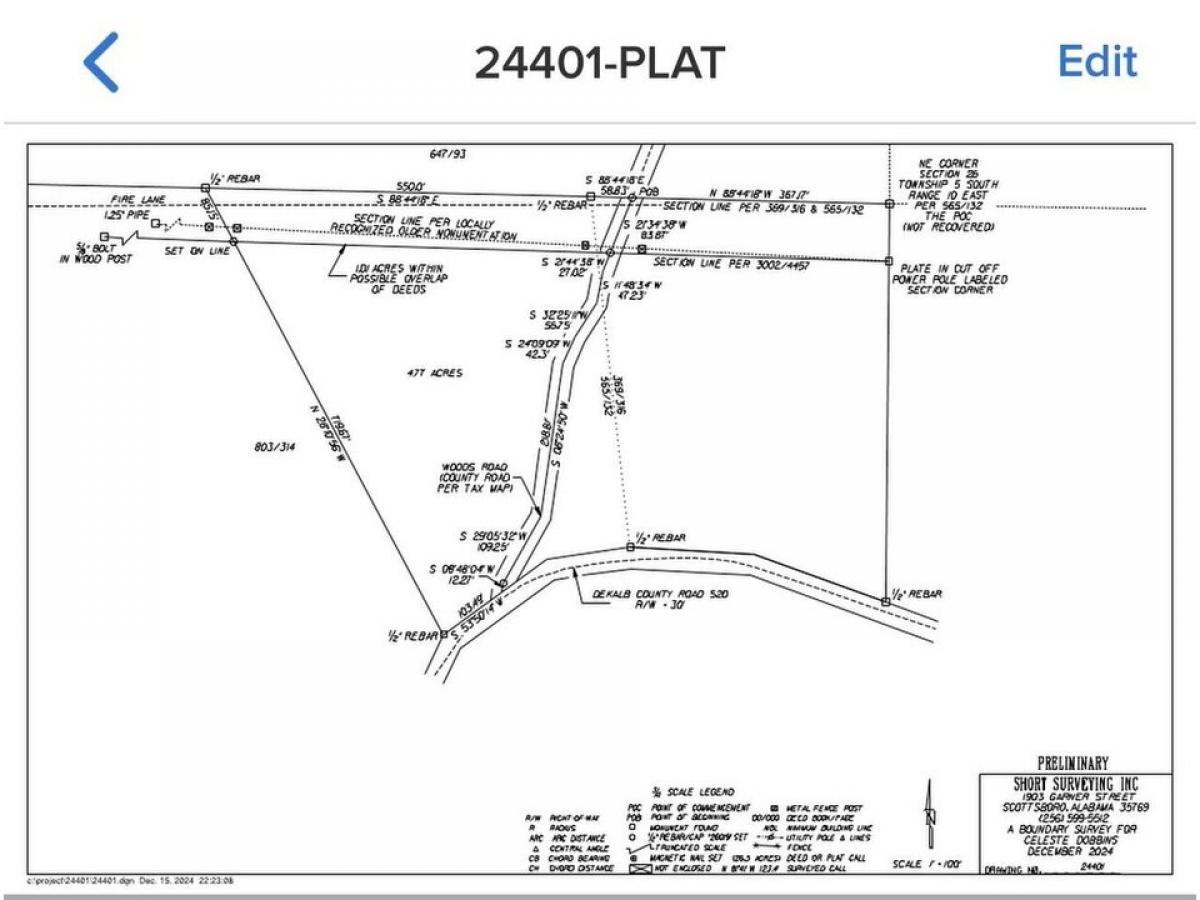 Picture of Residential Land For Sale in Mentone, Alabama, United States