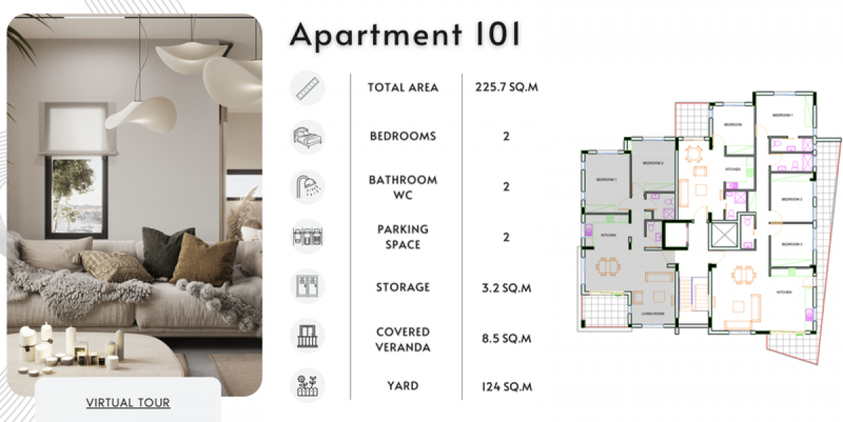 Picture of Apartment For Sale in Dali, Nicosia, Cyprus