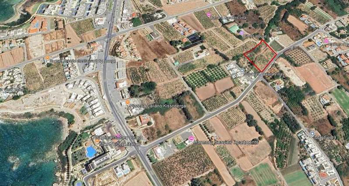 Picture of Residential Land For Sale in Kissonerga, Paphos, Cyprus