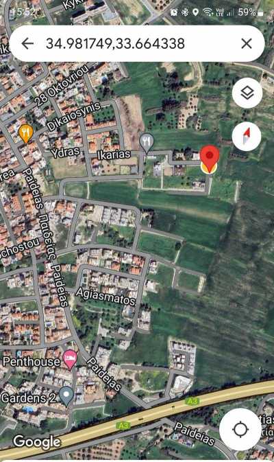 Residential Land For Sale in Alethriko, Cyprus