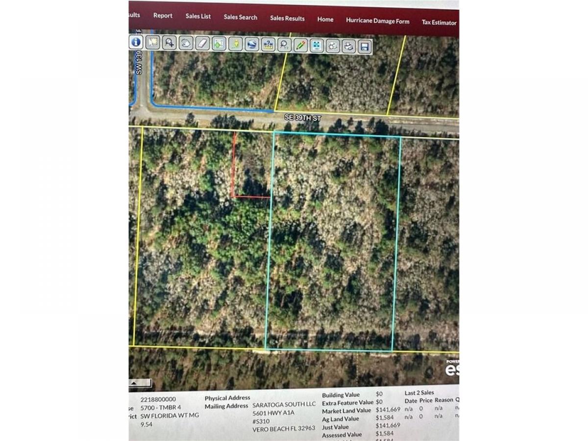 Picture of Residential Land For Sale in Morriston, Florida, United States