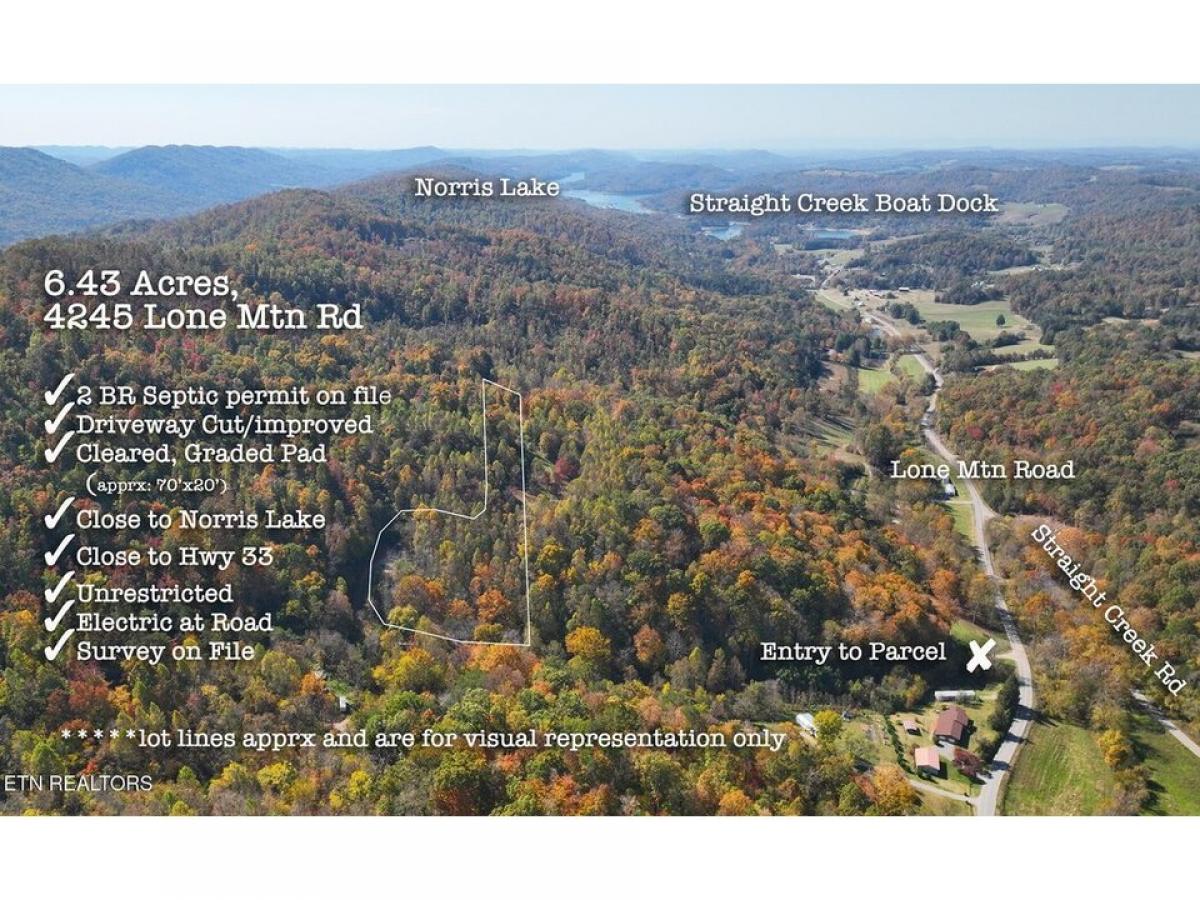 Picture of Residential Land For Sale in New Tazewell, Tennessee, United States