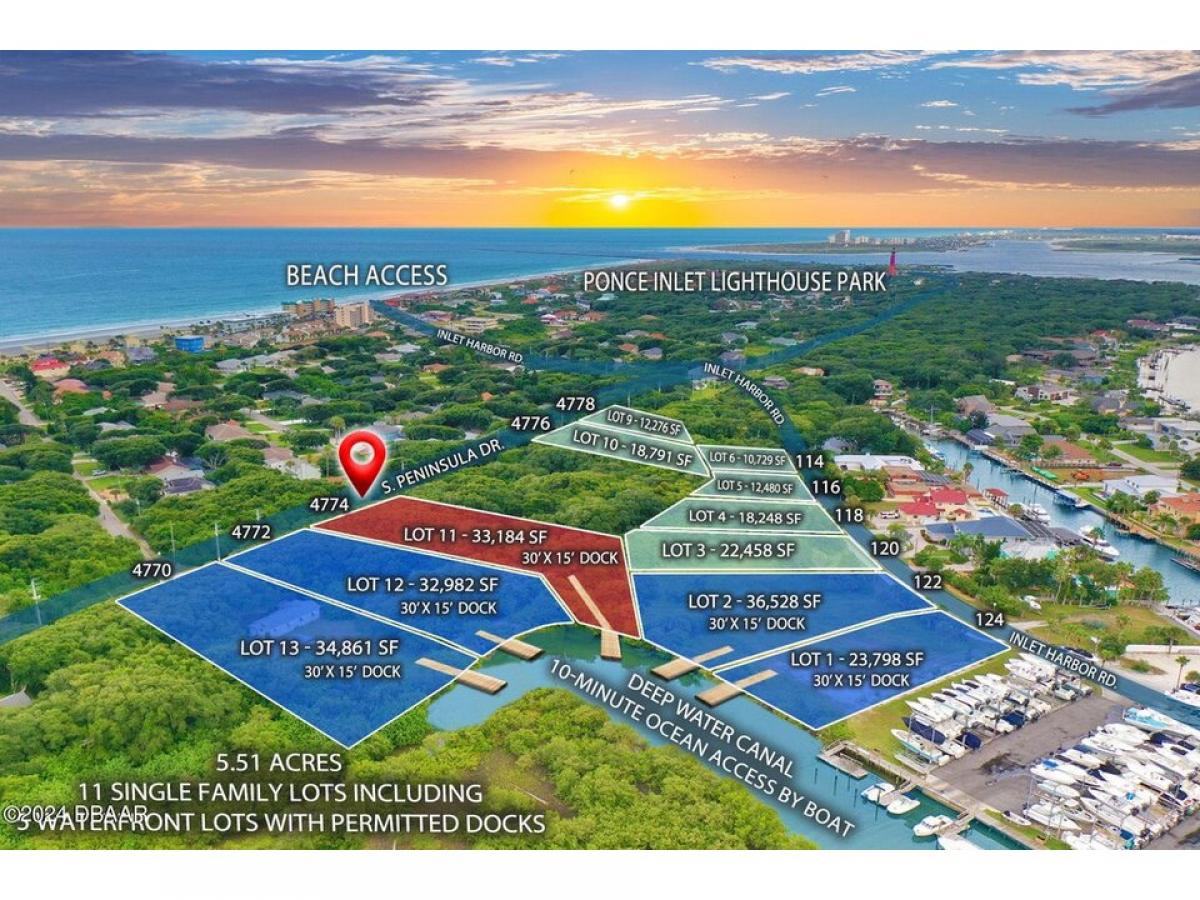 Picture of Residential Land For Sale in Ponce Inlet, Florida, United States