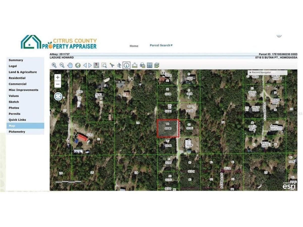 Picture of Residential Land For Sale in Homosassa, Florida, United States