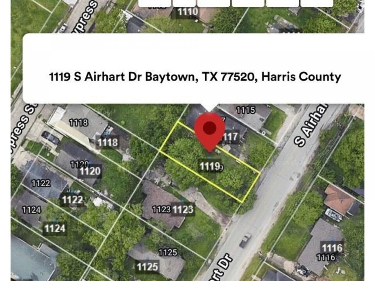 Picture of Residential Land For Sale in Baytown, Texas, United States