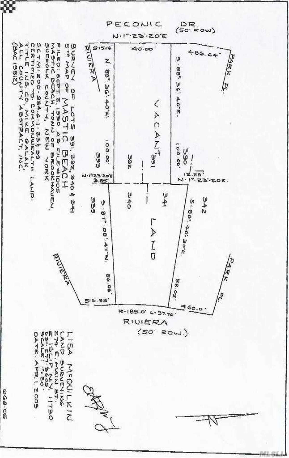 Picture of Residential Land For Sale in Mastic Beach, New York, United States