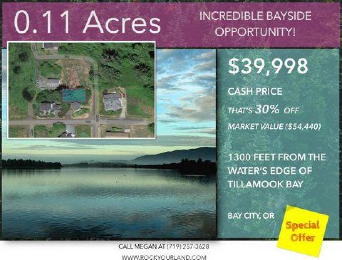 Picture of Residential Land For Sale in Bay City, Oregon, United States