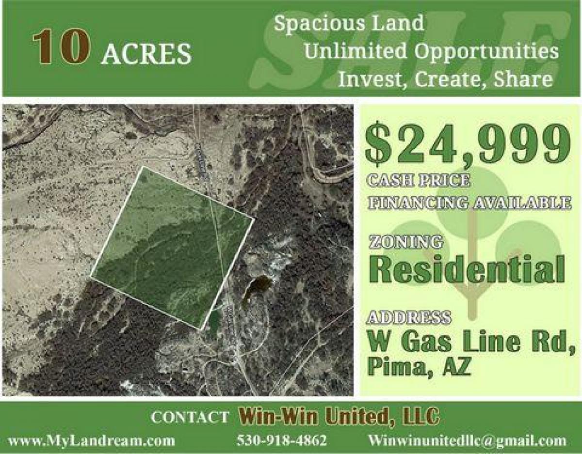 Picture of Residential Land For Sale in Pima, Arizona, United States