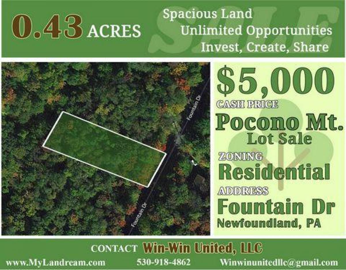 Picture of Residential Land For Sale in Newfoundland, Pennsylvania, United States