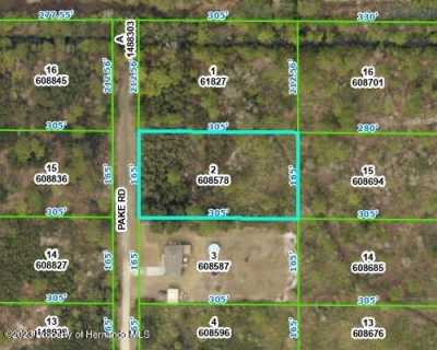 Residential Land For Sale in Weeki Wachee, Florida